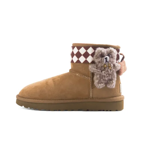 UGG Classic Mini II Термический Устойчивый к Износу Короткие Снежные Ботинки Женские Коричневый