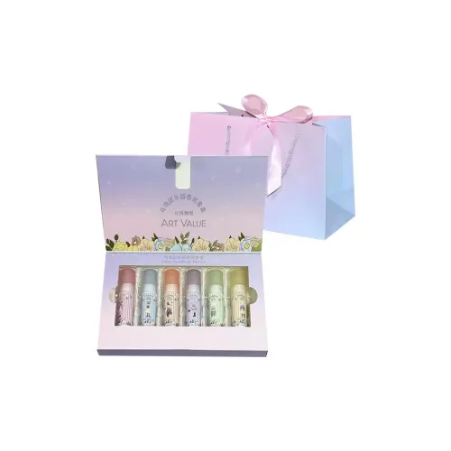 QIBEST Цирк Парк развлечений Лип Balm Набор Вельвет 6 пар Студенты Девичий Доступный Маленькая коробка