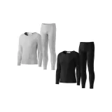 2 комплекта (Светло-серый + Черный) Двухслойный Утолщенный/С флисовой подкладкой Термический Сохранение тепла