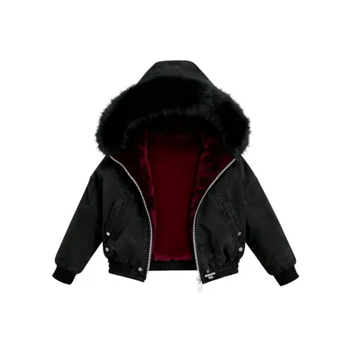 UNthemed Черный Красный Унисекс Пуховики