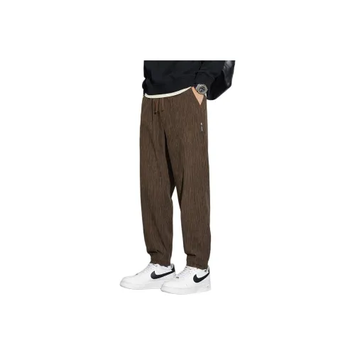 LANGYAGU Мужские Вязаные Спортивные Штаны