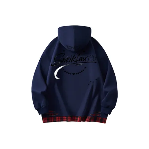 SNEIKLAU Темно-синий синий унисекс свитшоты