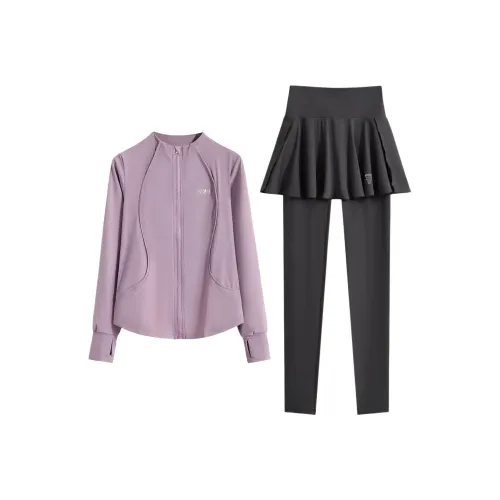 BAISIRONG Фитнес Комплект Элегантность Slim Fit Быстросохнущая Спортивная Одежда Женская