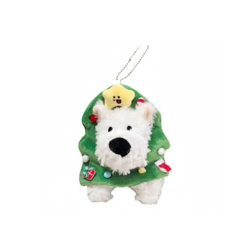 MENGSHUQI Рождественская елка Ободок Scruff Щенок Вест-хайленд Плюшевый Подвеска 15 см Длина корпуса