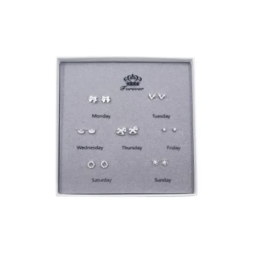 BENNISS Серьги-гвоздики из серебра 925 пробы унисекс