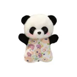 Панда с сумкой из бобов