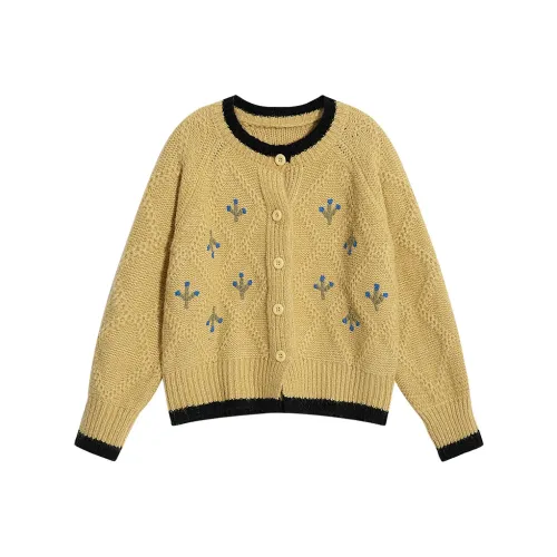 HTMEME Желтые Женские Свитера