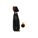 Чёрный, серый, с флисовой подкладкой, увеличенная длина.