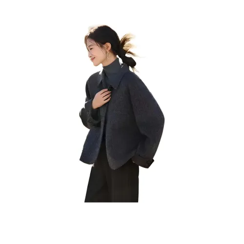 Langqing Серый Женский Пальто