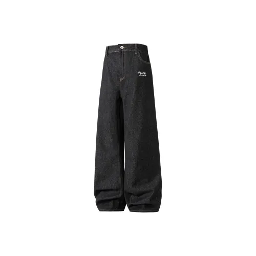 Double Dealer Черные Унисекс Джинсы