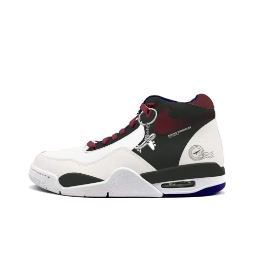 Nike Flight Legacy MID Топ Винтажные баскетбольные кроссовки Унисекс Красный черный