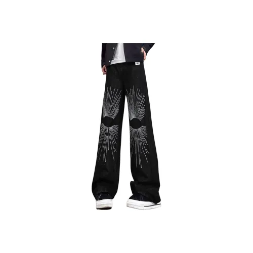 BLACK AT x [MANTIANXINGTANGZUAN] Джинсы Унисекс