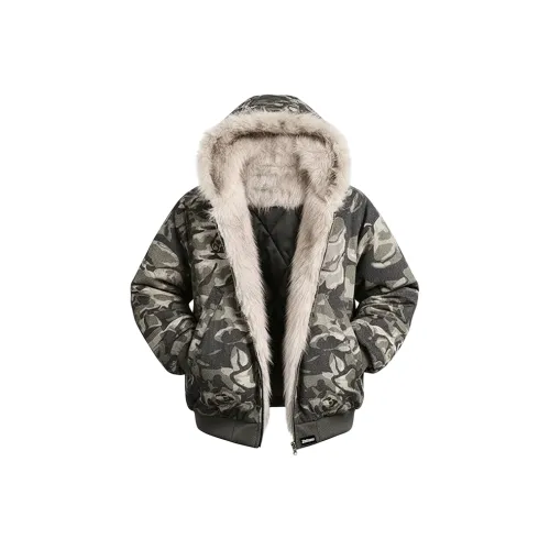 ZOTRANS Армейский зеленый унисекс пуховики