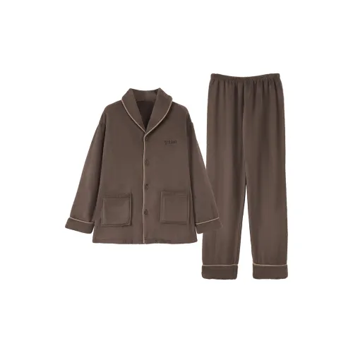 DANA FARROW. Теплый Кофейный Мужской Пижамный Комплект