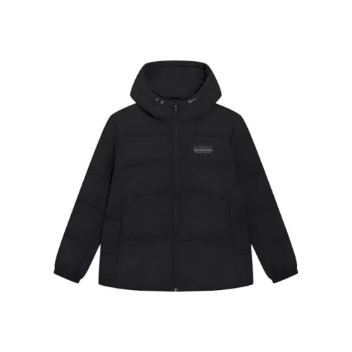 XTEP Глубокий Черный Мужской Пуховик