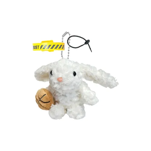 FULUOKANG Супер милый мех баскетбол подвесной ухо кролик плюшевый игрушка плюшевая подвеска 14 см длина тела