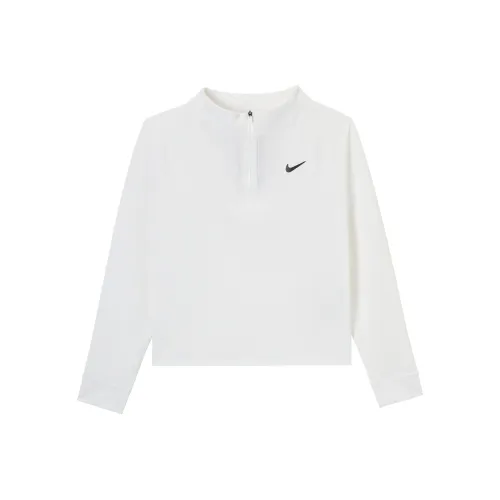 Nike Dri Fit Теннис Топ Женский Белый Черный