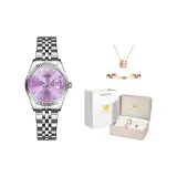 Стальной браслет Main Фиолетовый [Корона Коробка + Браслет + Ожерелье]