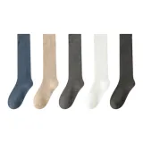 [5 пачек, с флисовой подкладкой, нижняя часть ноги, ультра-толстый, термический] Темно-синий, хаки, темно-серый, белый, черный