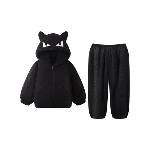 QIAOYUN Черный мужской комплект пижам