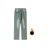 Винтаж Синий [Утолщенный и с Флисовой Подкладкой, Без Кожи Этикетки 2,0]