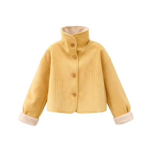 GOSO Желтый Женские Бархатные Куртки
