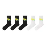 [5 пар] Черный + Черный + Черный + Белый + Белый