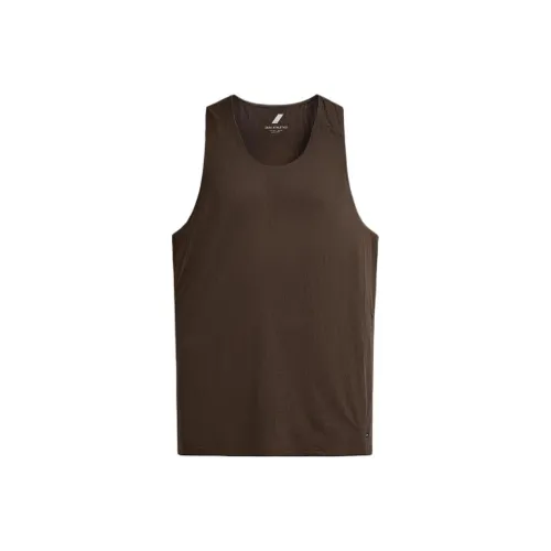 ZARA Мужские майки темно-коричневого цвета