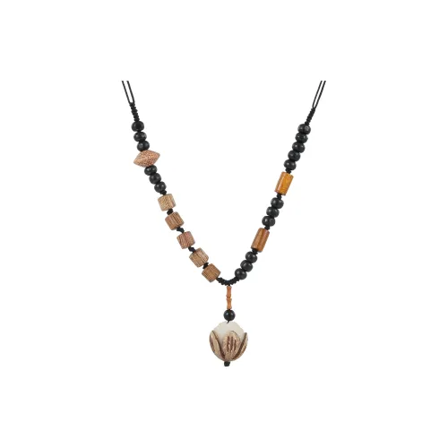 MISS XIA JWY Тканые хлопковые веревочные ожерелья для женщин