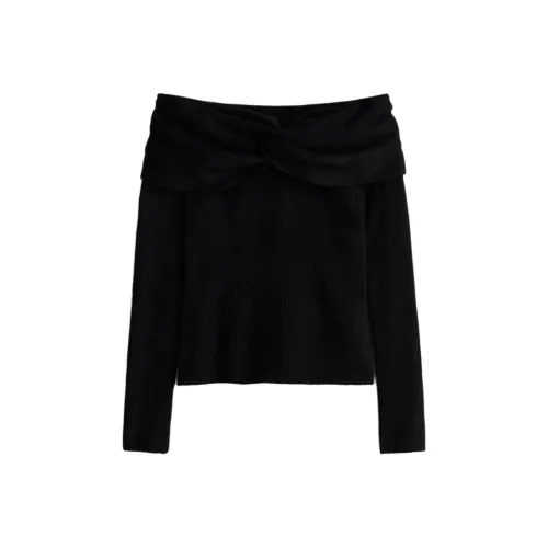 H M Черные Женские Свитера