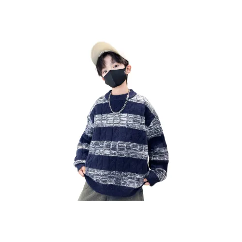 YALU Черный Белый Флисовая подкладка Школьные свитера