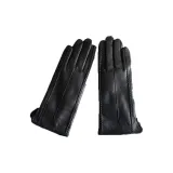 Черный (Тонкий шелк, внутренняя часть) Прозрачная кожа - Нескользящий экран