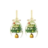 Рождественские украшения для деревьев, 2 комплекта, материал: сумка