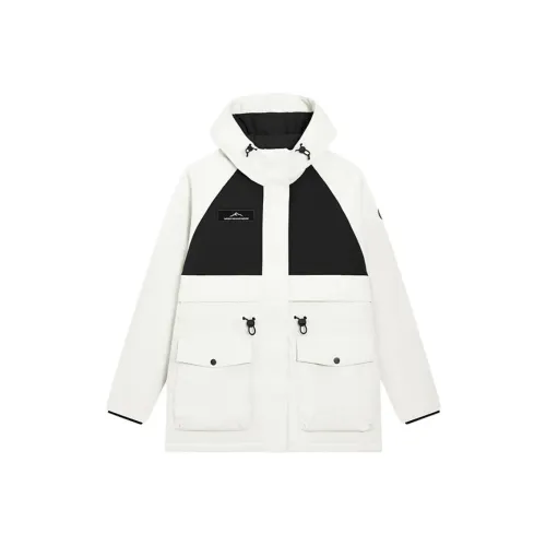 XTEP Хлопок Белый Джет Черный Женские Пуховики