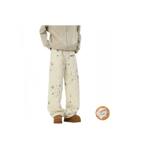 SRKJ Абрикос Унисекс Хлопок Брюки