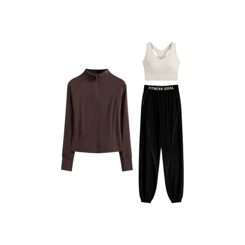 BAISIRONG Фитнес Комплект Быстросохнущий Тренировки Спортивный Набор Женские