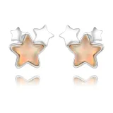 Звезды Мокко Коллекция Серьги (Шампанское)