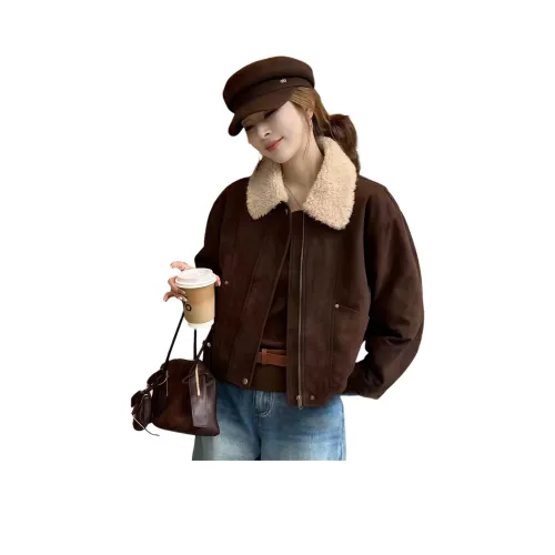 ONENINE34PM Бархатовое пальто с женским дизайном