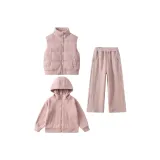 Розовый комплект с жилетом