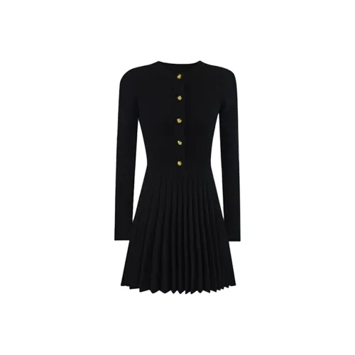 ONENINE34PM Длинное платье с длинными рукавами для женщин