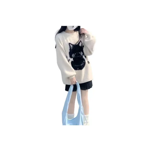 TENNE GIRL Standing Ухо Котенок Свитер Женские Трикотаж