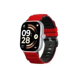 Красный Черный-Высокий Горный Двухцветный Кремниевый Ремешок+[Черный Соединение]