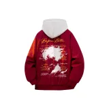 Бургунди [Тяжелый утолщенный и с флисовой подкладкой хлопковый пуховик] (в комплекте с высококачественным тяжелым белым, серым и свечным свитшотом)