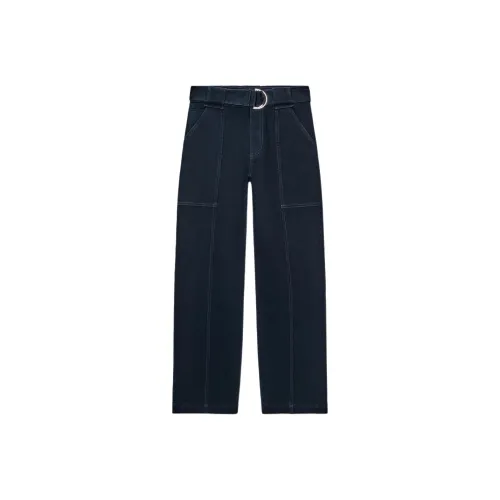 ZARA Морской синий Женские Карго Брюки