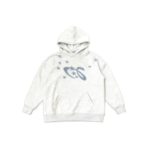 Mu Xiao Xin Светло-серый с флисовой подкладкой женские свитшоты