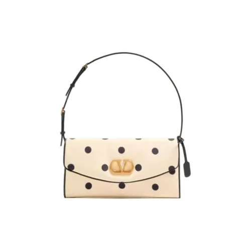 Valentino Garavani Сумка через плечо маленькая женская масляный цвет и черный