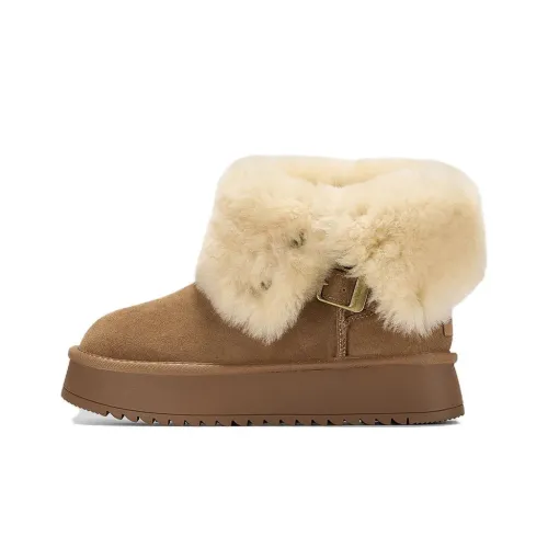 Rosa Bianca Термические Увеличивающие Высоту Короткие Снежные Ботинки Женские