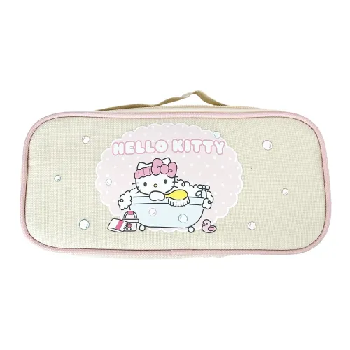 Sanrio Hello Kitty Kumilo Полиэстер Путешественный Сумка для хранения Унисекс Экрю
