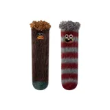 Кофейный + Красный Серый Толстый Полосы