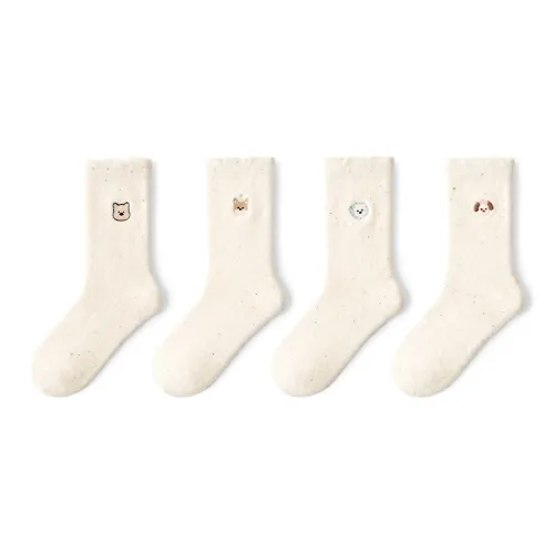 PRIMEET Носки Crew Женские упаковка из 4 пар